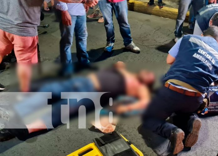 Accidente de tránsito deja a motociclista en estado crítico en Managua