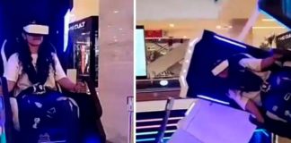 Joven cae de un simulador de realidad virtual