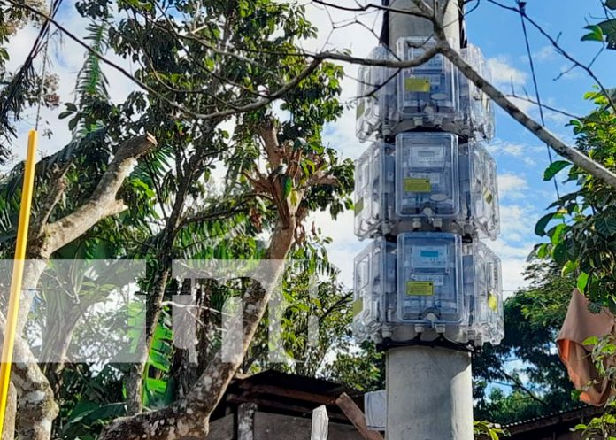Comunidad El Bálsamo, sector Casa Blanca, Matiguás estrenan de energía eléctrica