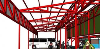 Inicia construcción de galerón en la terminal de buses de León