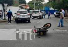 Irrespeto a señal de alto deja una colisión en Managua