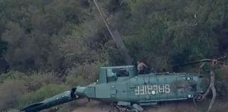 California: Investigan caída de helicóptero policial
