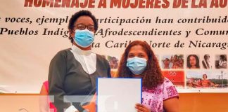 Bilwi: Entregan reconocimiento a mujeres destacadas en 35 años de Autonomía