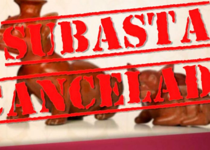 Suspenden subasta de tres piezas arqueológicas de México en Bélgica.