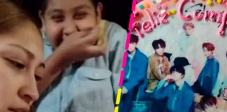 A mocos tendidos llora porque el pastel que pidió no es de BTS (VIDEO).