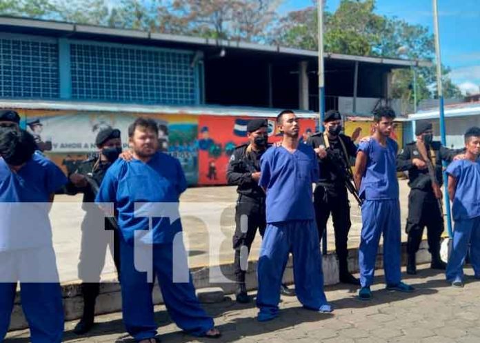 Supuestos delincuentes por varios delitos tras las rejas en Carazo
