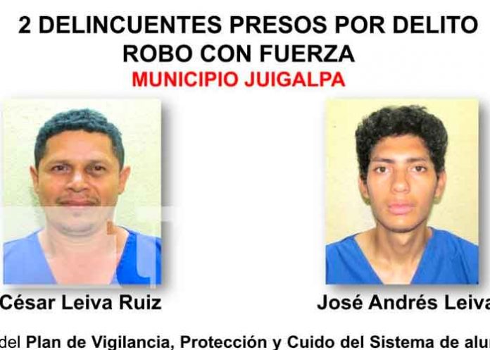 Policía Nacional en Chontales detienen a 7 presuntos delincuentes.