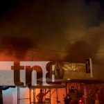 Voraz incendio en mercado municipal de Somotillo, Chinandega Voraz incendio en mercado municipal de Somotillo, Chinandega