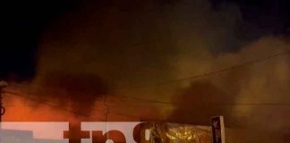 Voraz incendio en mercado municipal de Somotillo, Chinandega