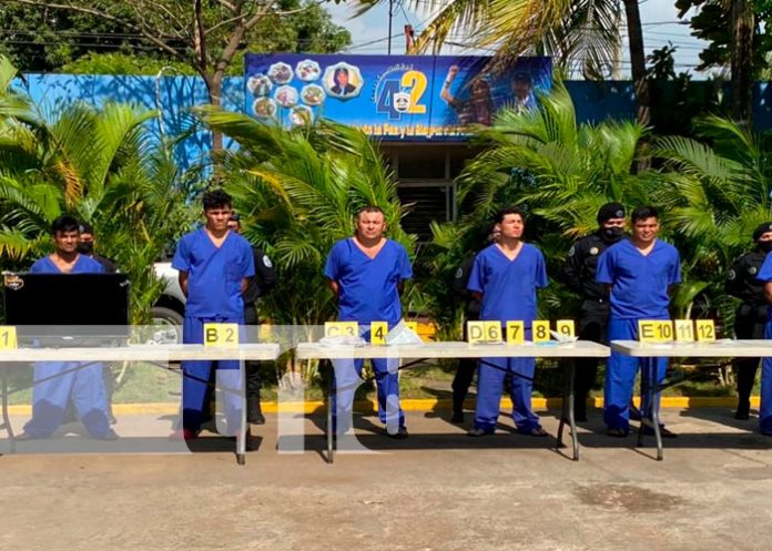 Presuntos delincuentes detenidos en los municipios de Chinandega