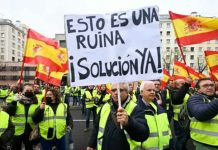 Tercera semana de paro por transportistas en España