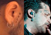¡Adiós tatuaje! Christian Nodal se quita los ojos de Belinda Christian Nodal se quita los ojos de Belinda