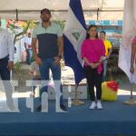 Entrega de calles en barrio de Managua