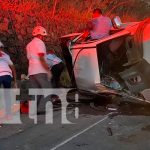 Vuelco de camioneta dejó dos lesionados en Juigalpa, Chontales Accidente en Chontales, Juigalpa