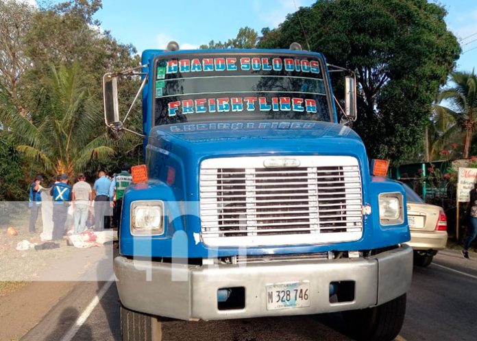 Accidente cobró la vida de dos ciudadanos en Masaya