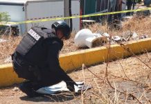 Barredera se encuentra con una granada, mientras limpiaba la zona en México