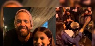 Baterista de Foo Fighters con fanática