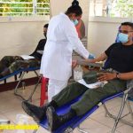 Jornada de Donación Voluntaria de Sangre del Ejército de Nicaragua Ejército de NIcaragua en donación de sangre