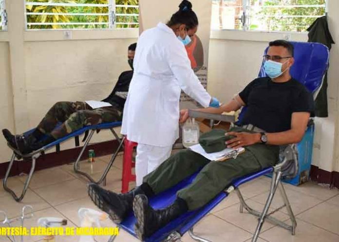 8 Ejército de NIcaragua en donación de sangre