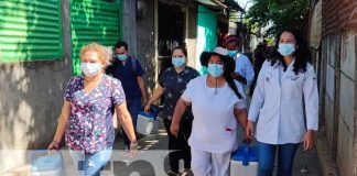 Memorial Sandino recibe visita casa a casa para combatir el Covid-19