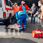 Joven de 30 años va a parar al hospital tras choque en Los Robles, Managua Una mujer lesionada tras accidente en sector de Los Robles, Managua