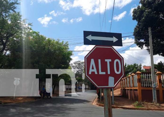 Zona donde ocurrió un accidente de tránsito en Managua