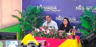 Conferencia de prensa del INTUR y el MEFCCA en Nicaragua