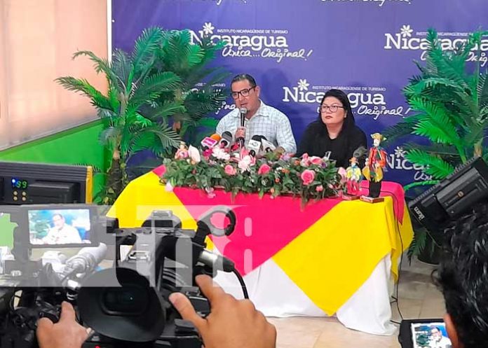 Conferencia de prensa del INTUR y el MEFCCA en Nicaragua