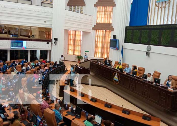 Sesión parlamentaria en la Asamblea Nacional de Nicaragua