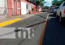 Celebran proyecto de mejoramiento vial en el barrio Hilario Sánchez, Managua Reparación de calles en barrios de Managua