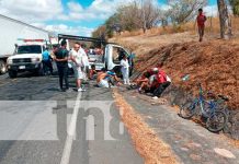 Al menos 6 lesionados tras choque de camioneta y camión en Matagalpa Accidente de tránsito en Ciudad Darío, Matagalpa