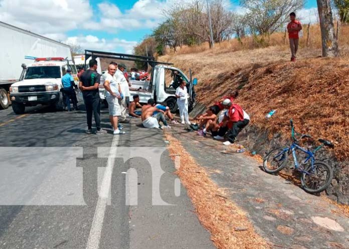 Accidente de tránsito en Ciudad Darío, Matagalpa