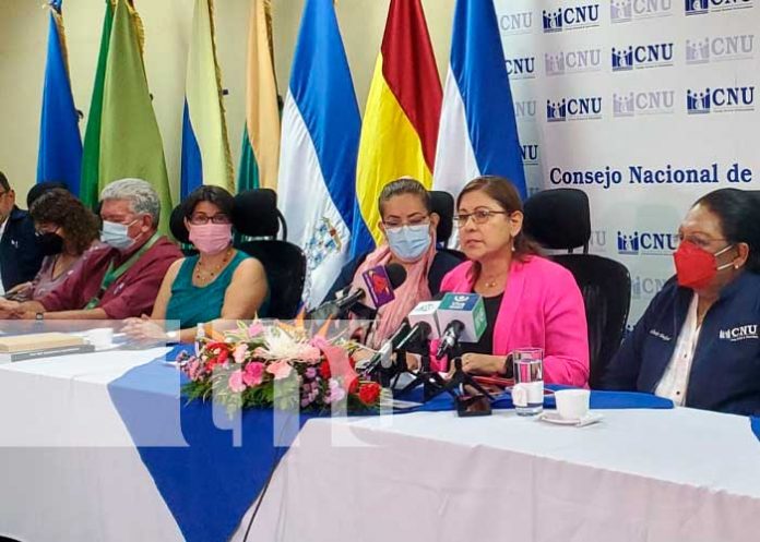 Conferencia de prensa del CNU en Nicaragua