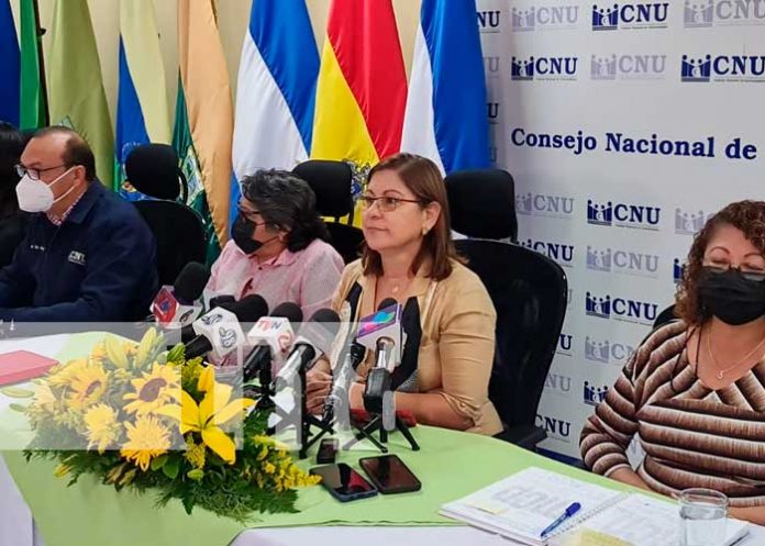 Conferencia de prensa del CNU en Nicaragua