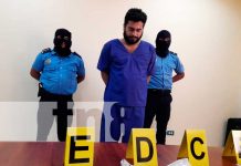 Incautación de cocaína en un barrio de Managua