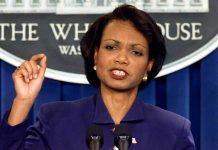 Hipocresía de Estados Unidos: Arquitecta de la guerra de Irak condena a Rusia Condoleeza Rice, arquitecta de la guerra de Irak por parte de Estados Unidos