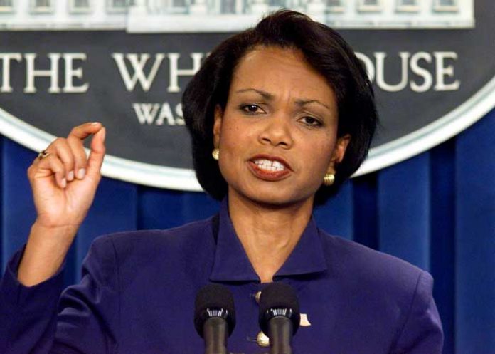 Condoleeza Rice, arquitecta de la guerra de Irak por parte de Estados Unidos