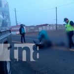 Motociclista muere en aparatoso accidente de tránsito en El Crucero Mortal accidente de tránsito en El Crucero
