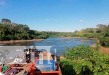 Zona donde chocaron dos embarcaciones en el Caribe Sur de Nicaragua