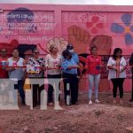 Develación de mural contra la violencia hacia la mujer en Estelí