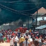 Masivo incendio en Prinzapolka, Caribe Norte de Nicaragua