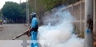 Jornada de fumigación en barrios de Managua