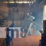 Jornada de fumigación en barrios de Managua
