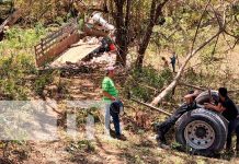 Camión cargado con broza de oro sufre percance en San Ramón, Matagalpa Aparatoso accidente de tránsito con camión en San Ramón, Matagalpa