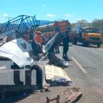 Trágico accidente en carretera entre Sébaco y San Isidro, Matagalpa Escenario del accidente mortal en Matagalpa
