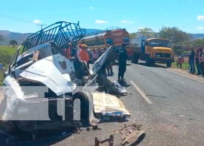 Escenario del accidente mortal en Matagalpa