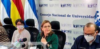 Conferencia de prensa del CNU Nicaragua
