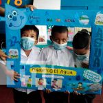 Niños y niñas de Bluefields conmemoraron el Día Mundial del Agua Festival para conmemorar el Día Mundial del Agua, desde CDI en Bluefields
