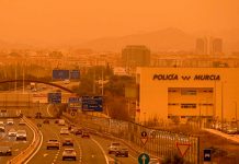Nube de polvo del Sahara «se tragó» varias ciudades de España Nube de polvo del Sahara "se tragó" varias ciudades de España