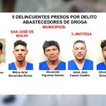 Policía Nacional combate al expendio de drogas en Jinotega Datos de los sujetos capturados en Jinotega